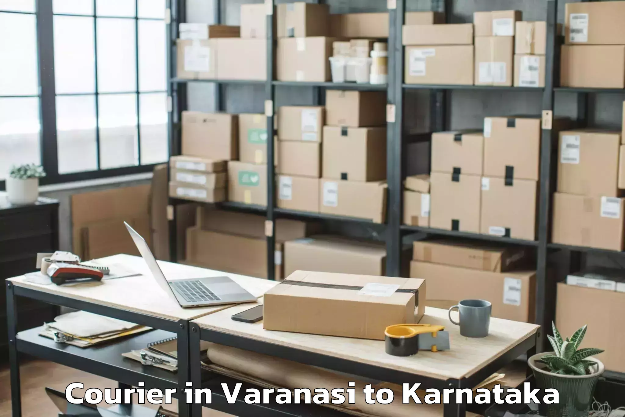 Easy Varanasi to Sharnbasva University Gulbarga Courier Booking